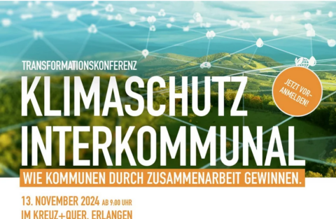 Zum Artikel "„Klimaschutz interkommunal“ – Transformationskonferenz zum Klimapakt 2030+ am 13. November 2024 in Erlangen"